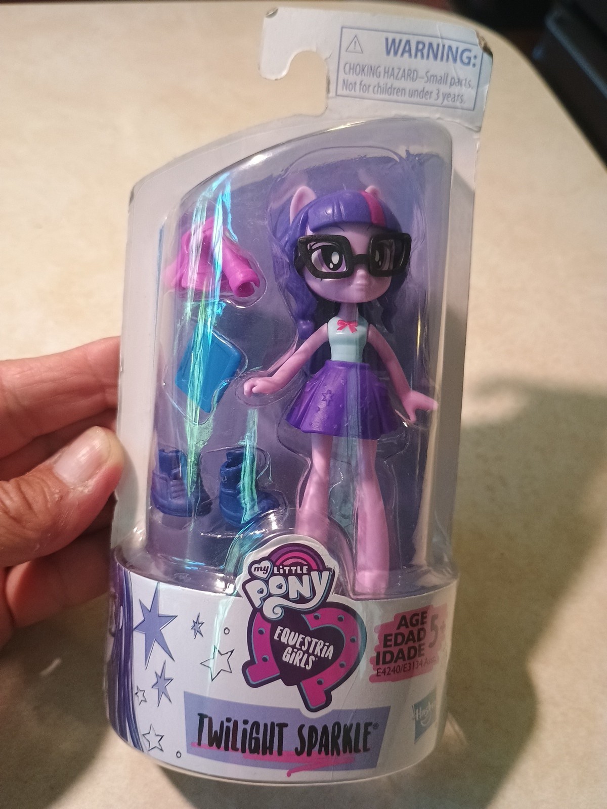 New My Little Pony Equestria Girls Minis Twilight Sparkle 3.5&Prime; Doll w clothes