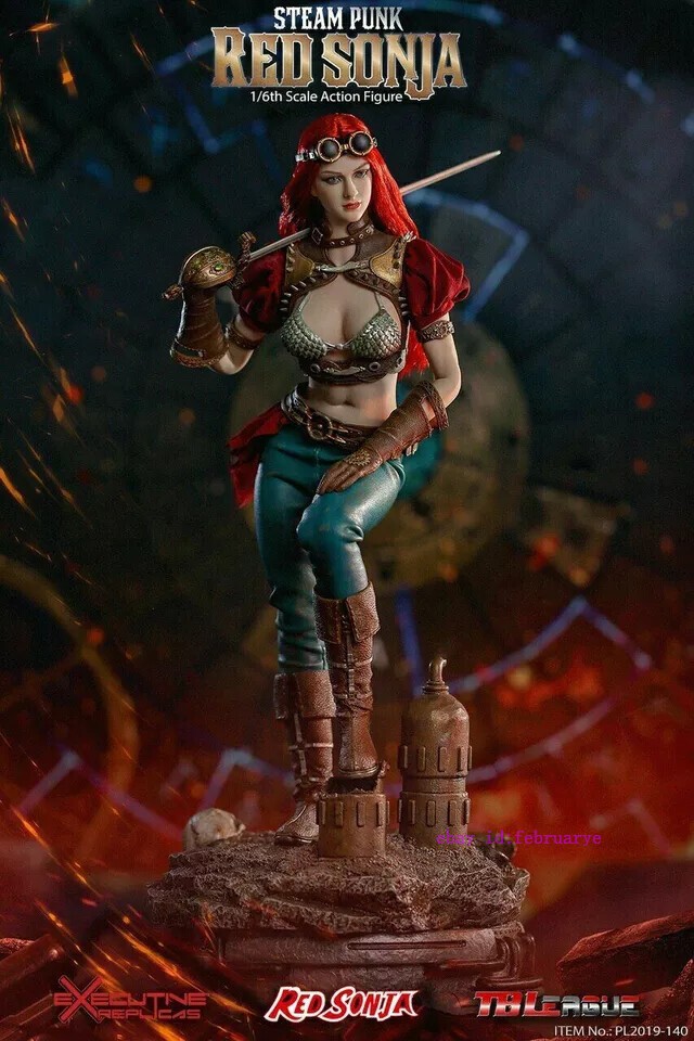 TBLeague 1/6 PL2019-140B Punk Red Sonja Female DELUXE Figure Phicen New