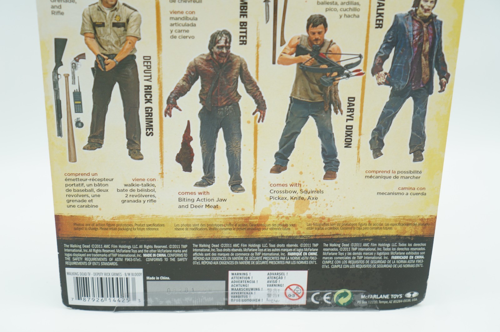 McFarlane Walking Dead Deputy Rick Grimes Black White Series 1 Figure 2011