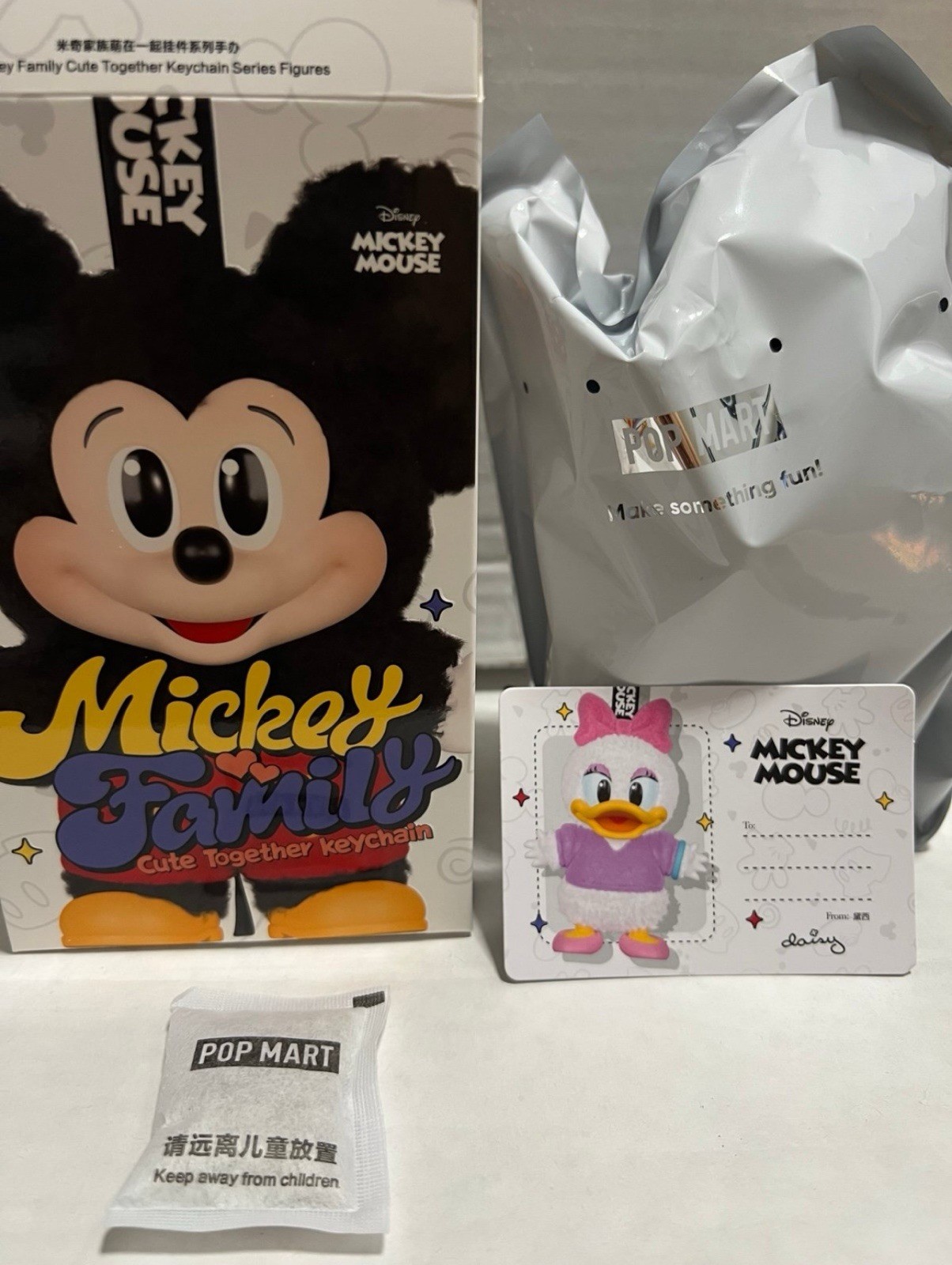 Authentic Pop Mart Disney Mickey Family Cute Together Series Plush – Daisy