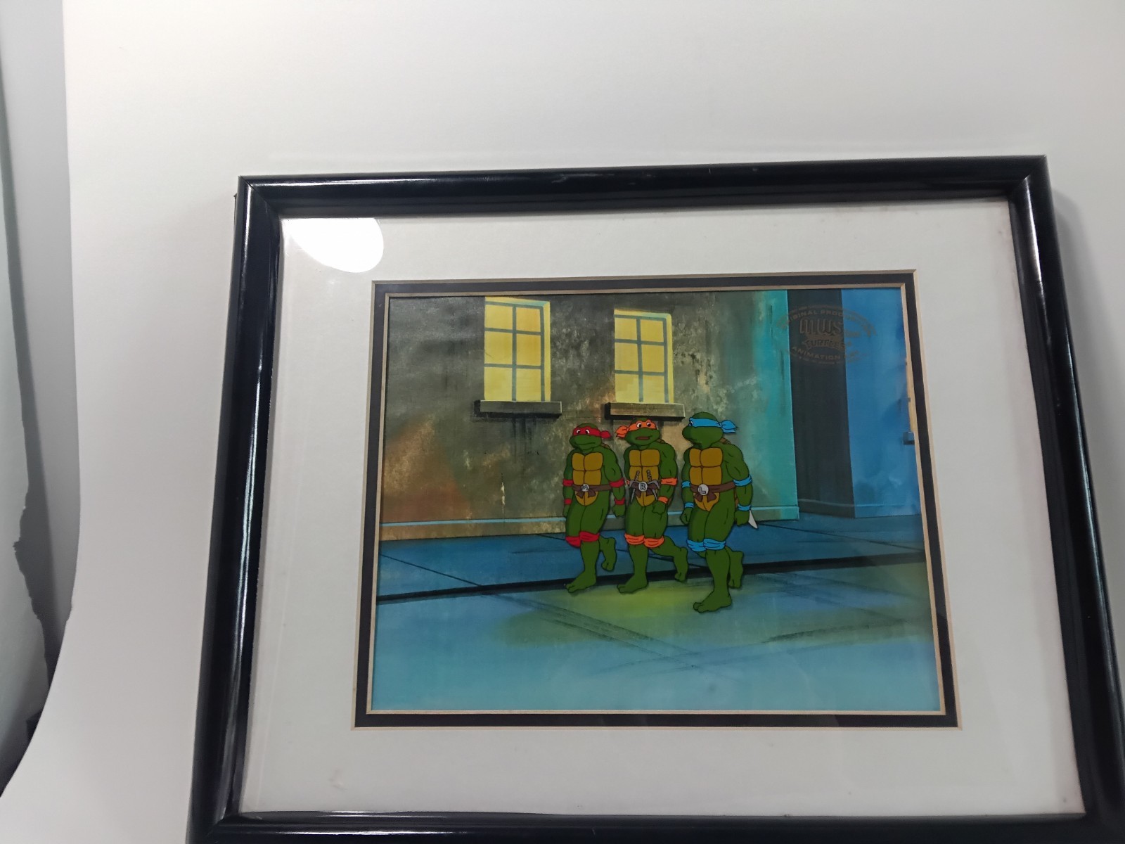 1988 TMNT framed original hand painted art with certificate of authenticity