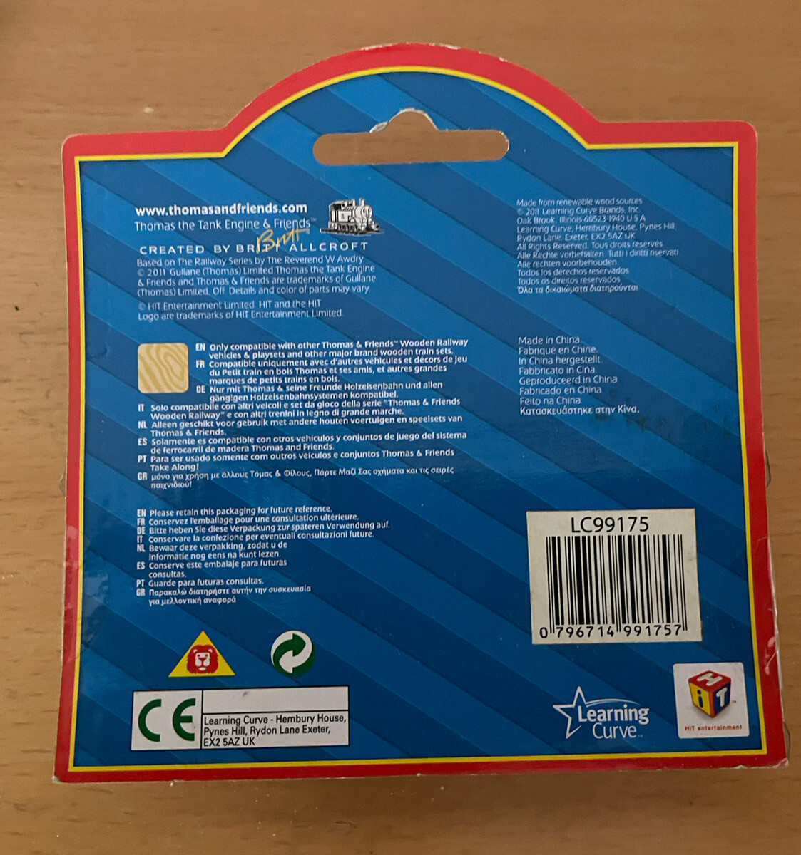 2011 Learning Curve Wooden Thomas Train Harvey! UK Package! New!
