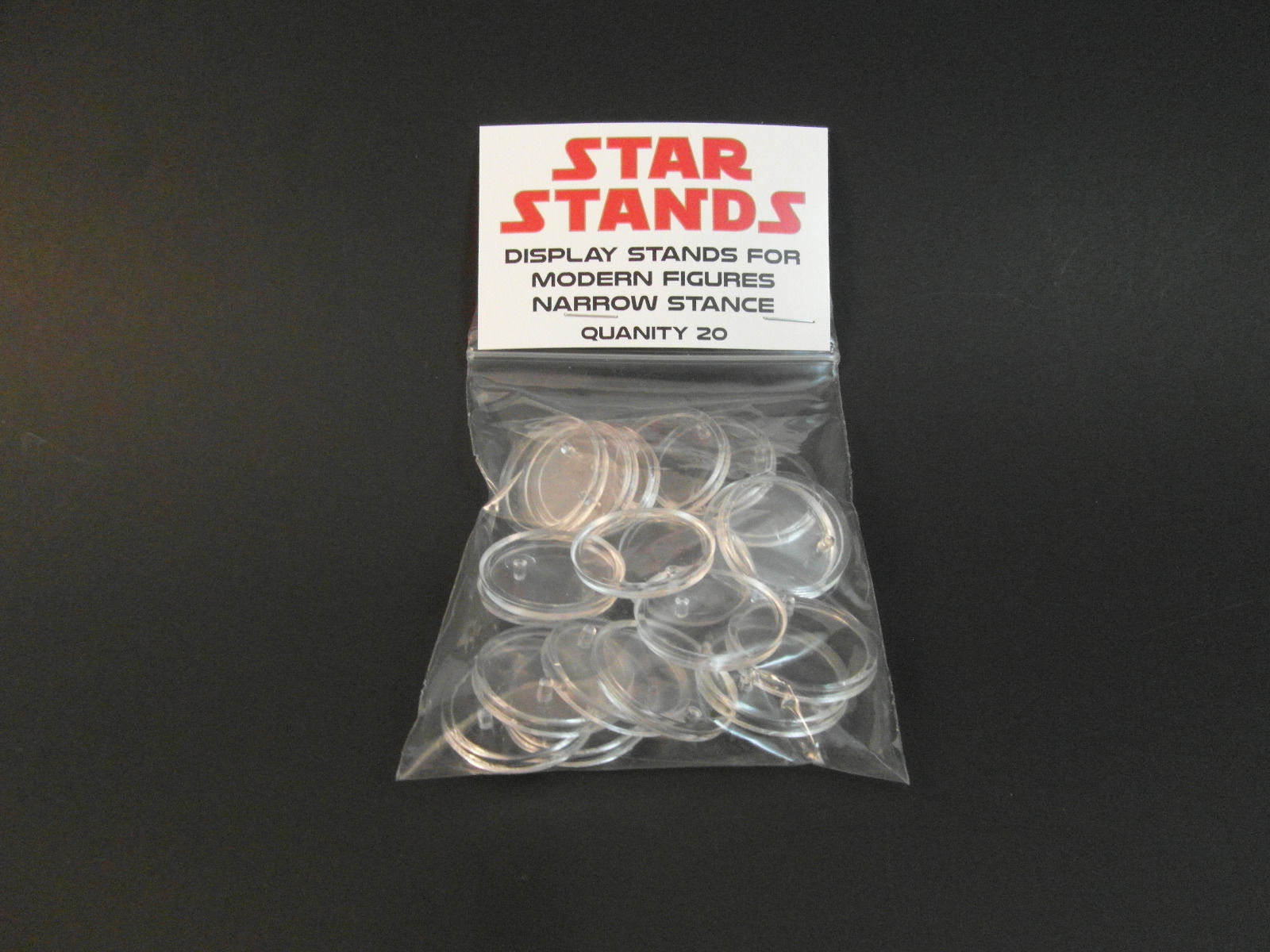 20 x Small Disc Star Wars MODERN action figure DISPLAY STANDS – EP1 onwards T3c