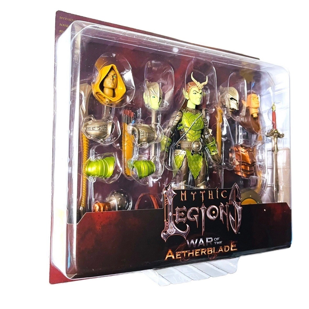 Mythic Legions Tactics War Aetherblade Male Elf Deluxe Legion Builder Bonus Head