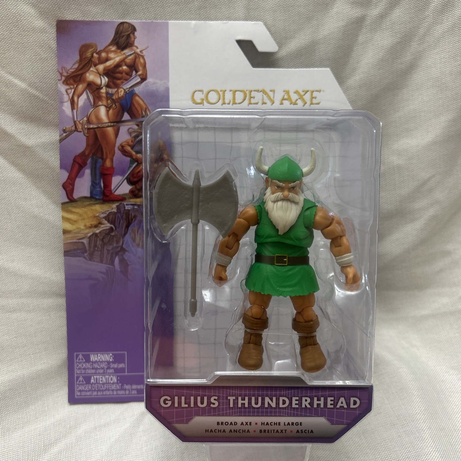 JAKKS GOLDEN AXE GILIUS THUNDERHEAD 4&Prime; TOY VINYL ACTION FIGURE 2025 NIB