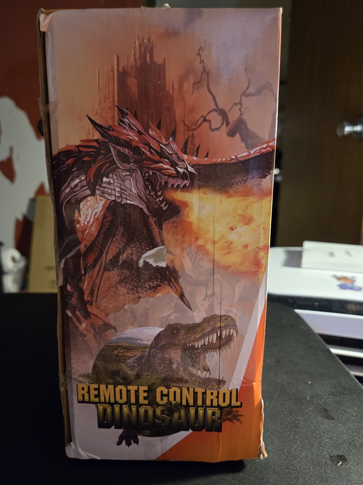 INFRA-RED REMOTE CONTROL WALKING DINOSAUR
