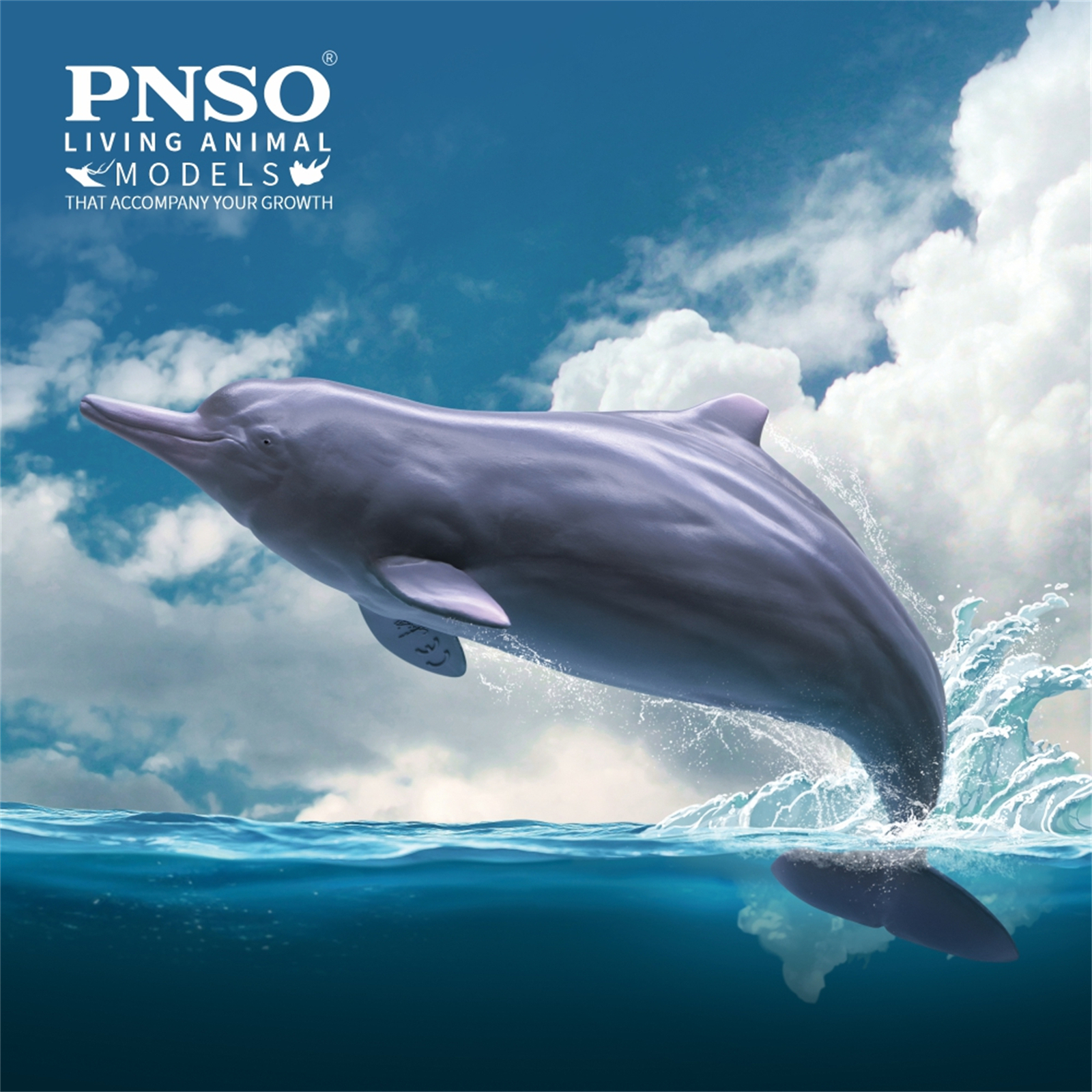 PNSO Chinese White Dolphin 17 Figure Indo-Pacific Humpback Dolphin Animal Model