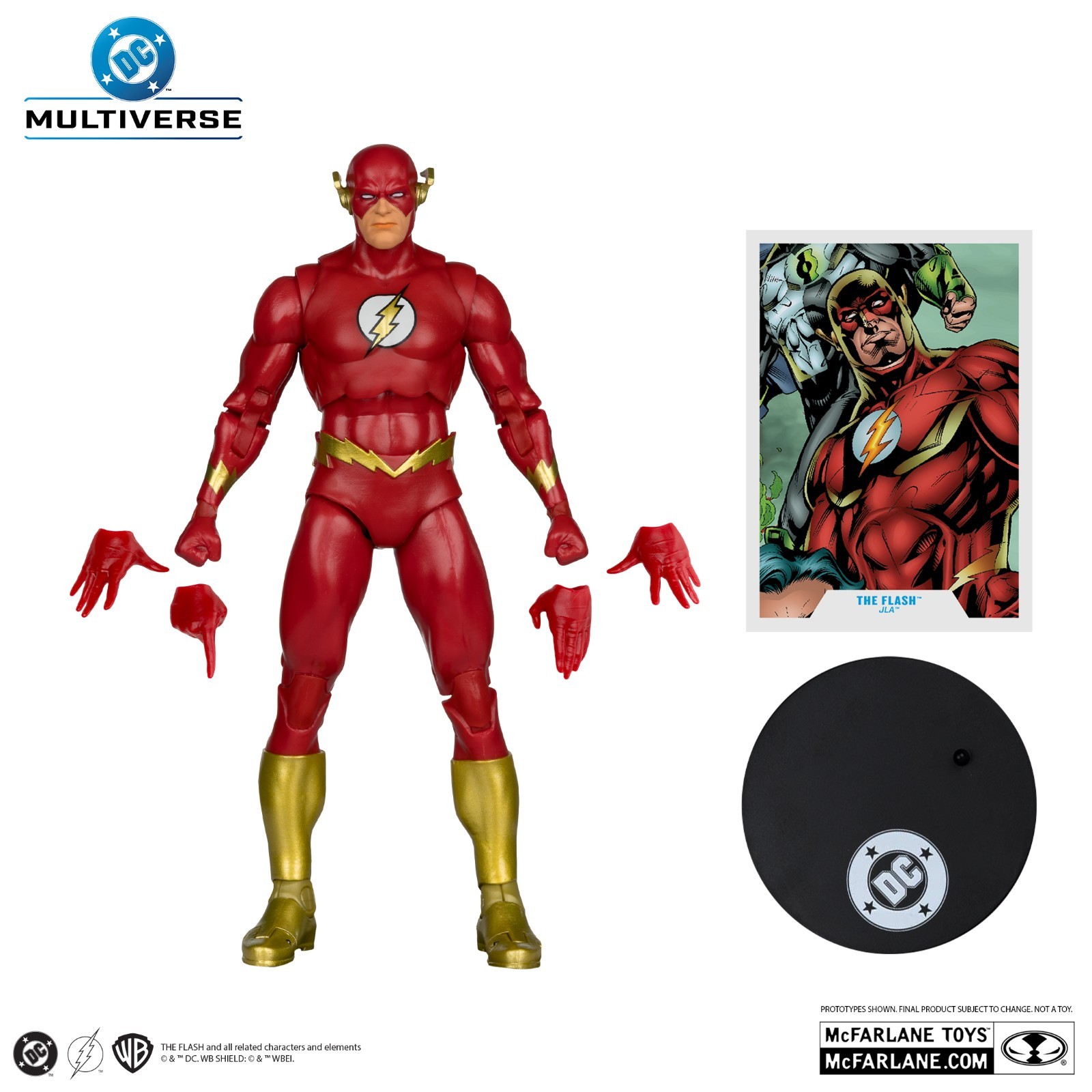 4x McFarlane DC Flash: 123 Jay Garrick CHASE Page Punch & Platinum, Dark, Wally