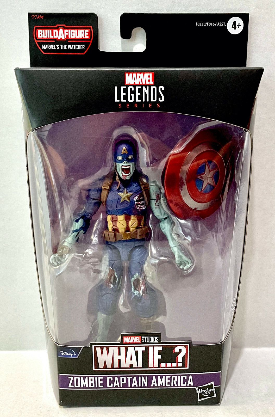 Hasbro Marvel Legends What If…? Zombie Captain America (Watcher) (F0330) (NIB)