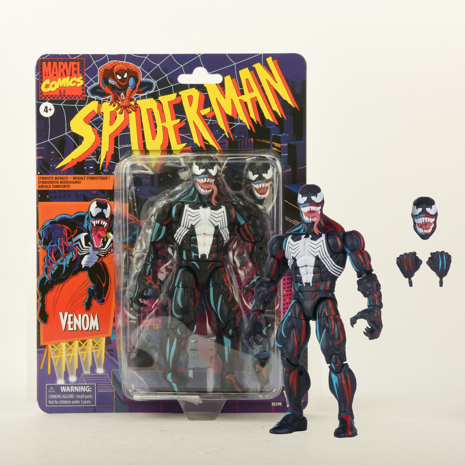 Hasbro Marvel Legends Venom Retro Spiderman 6&Prime; Action Figure *Dented Packaging*
