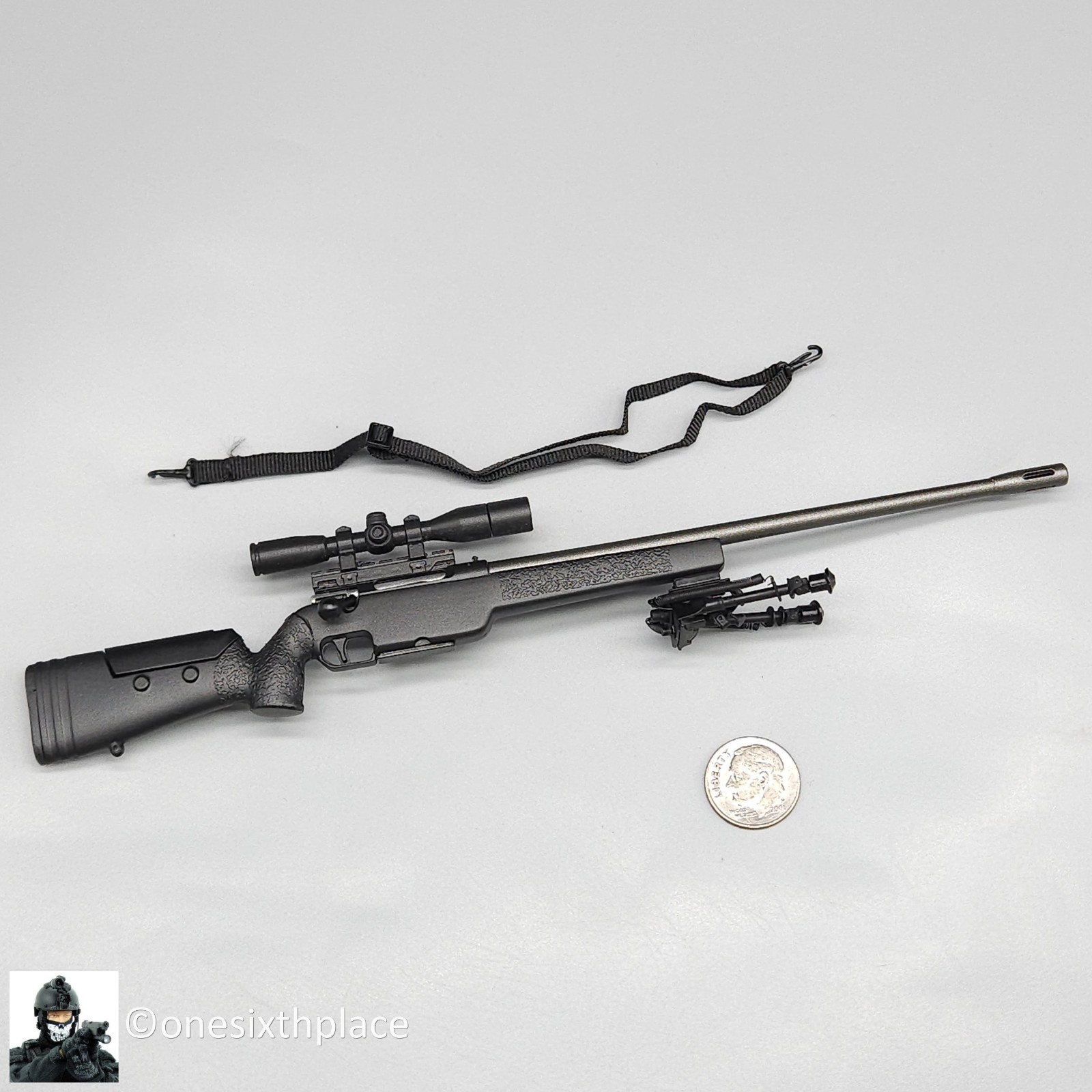 1:6 scale Flagset Serbia Sniper Rifle w/ Sling for 12&Prime; Figures
