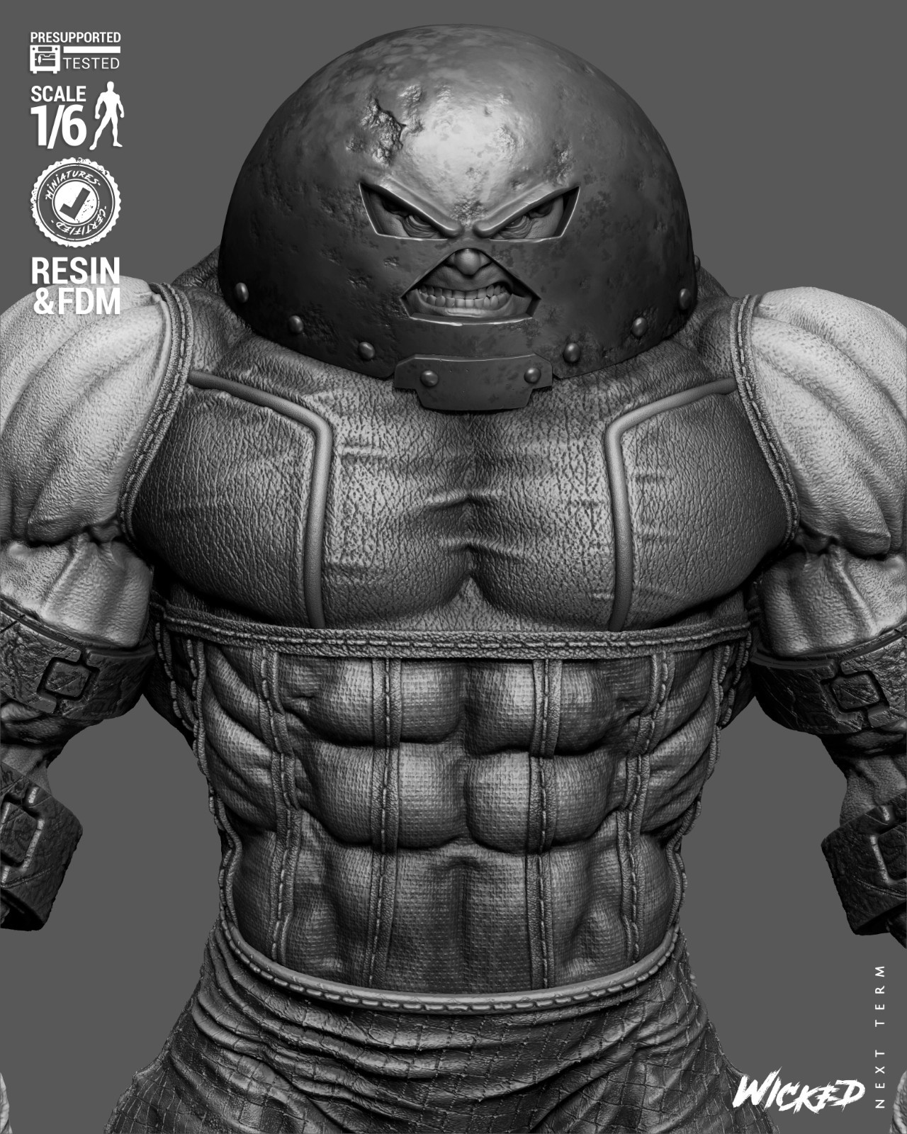 3D Printed Fan Art Juggernaut Comic Version Sculpture by Wicked3d