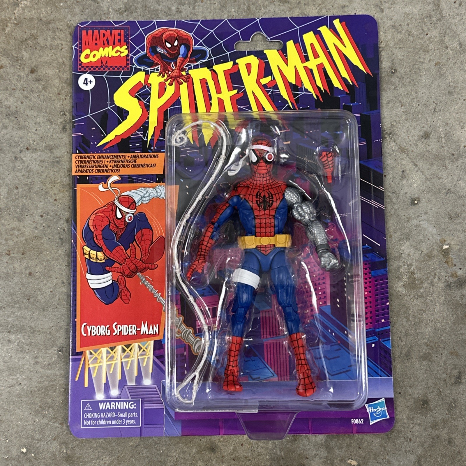 Hasbro Marvel Legends Retro Cyborg Spider-Man 6&Prime; Action Figure – Multicolored
