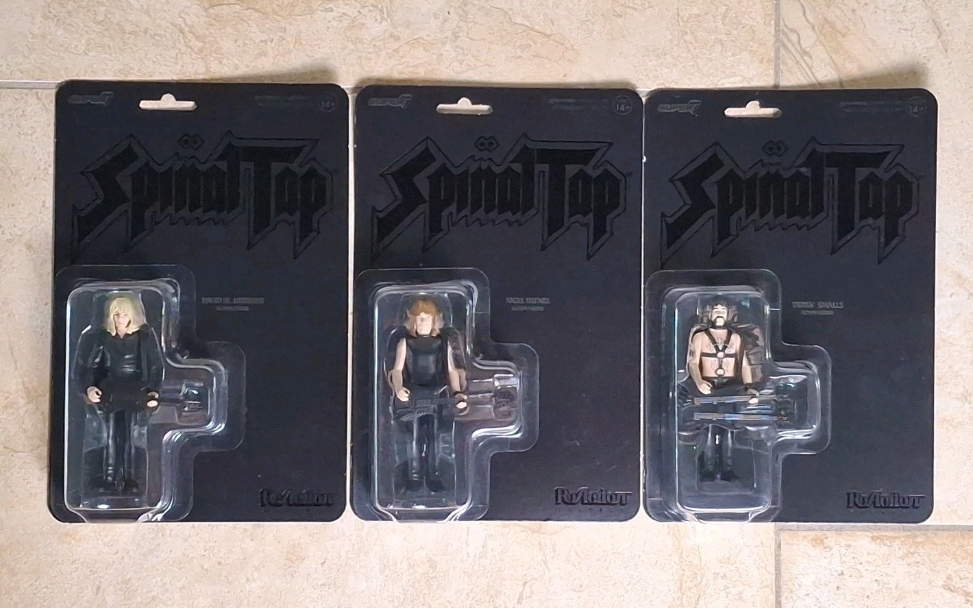 NEW! FULL SET SPINAL TAP NONE MORE BLACK Wave 2 Super7 ReAction Figures