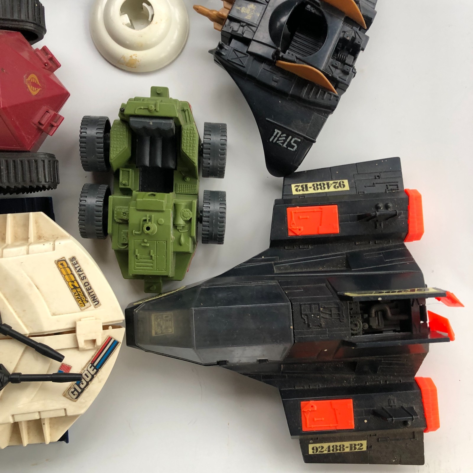 Lot 7 GI JOE Vehicles Mostly incomplete 1985-1988 Maggot Despoiler DOMINATOR