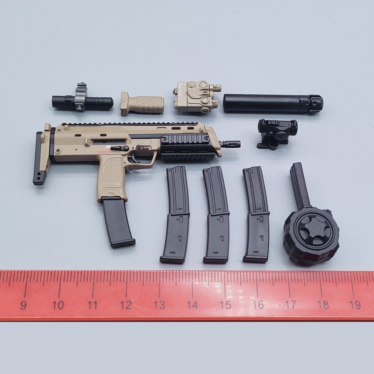 EASY&SIMPLE ES GA1009 1/6 Scale BRAVO7-1 SAS Soap Action Figure MP7 Set Model