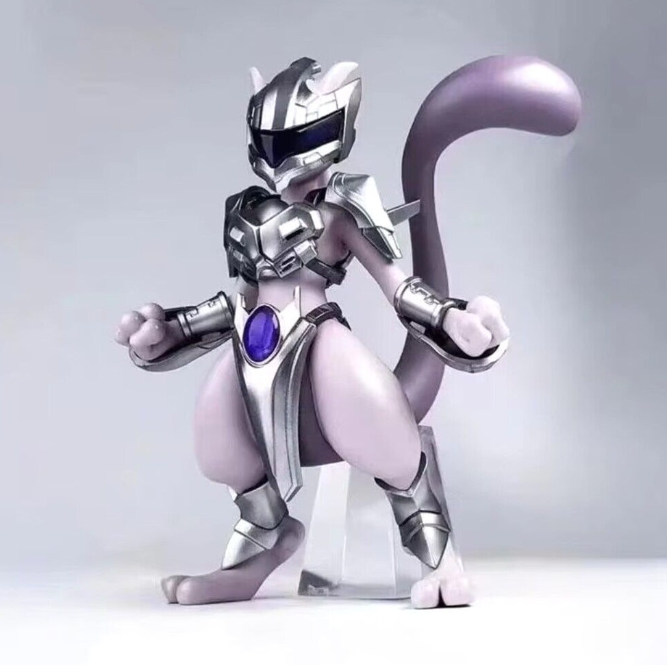 Pokemon – Battle Armor Mewtwo – 4&Prime; Figure with clear tail stand – BRAND NEW!!