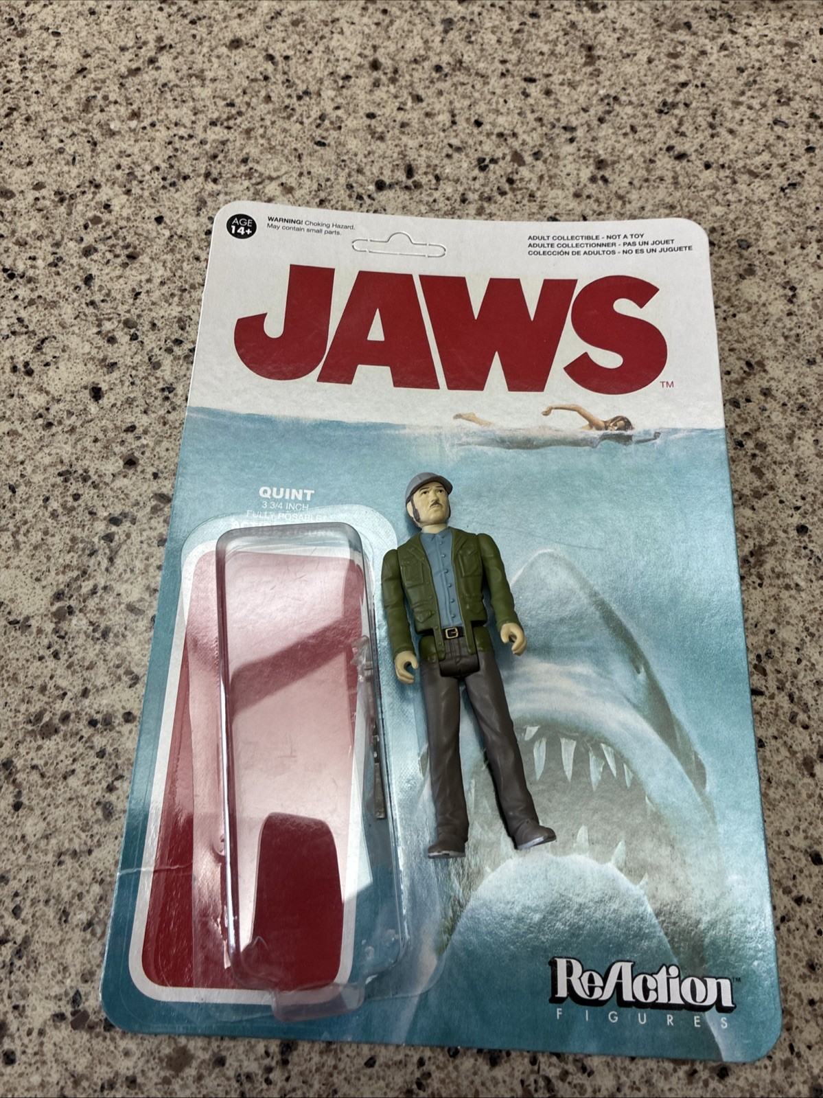 ReAction Super7 Jaws Quint 3 3/4 Inch Action Figure Unpunched Detached