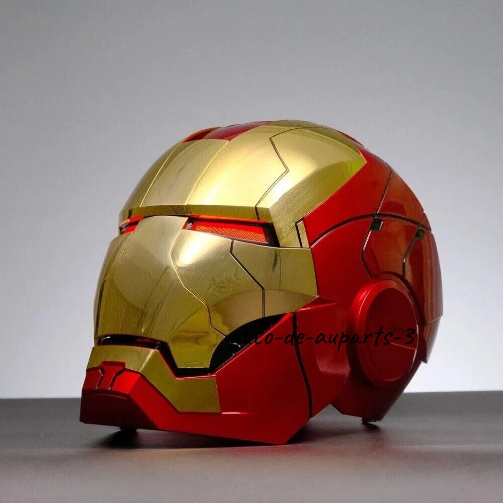 Autoking Iron Man Mk5 1:1 Helmet Wearable Voice-control Mask Cosplay Silver/Gold