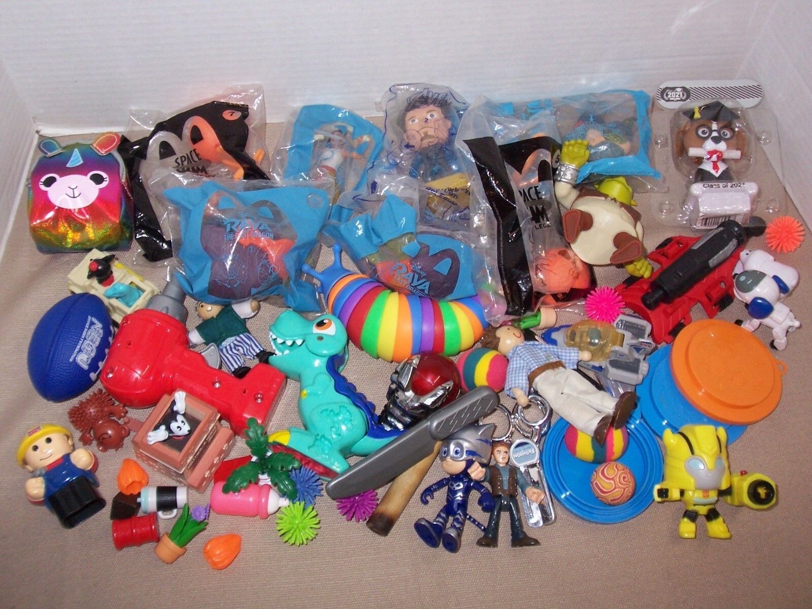 Toys-Mixed lot-figures-ready to play-some resell-collectibles-new-used-all ages