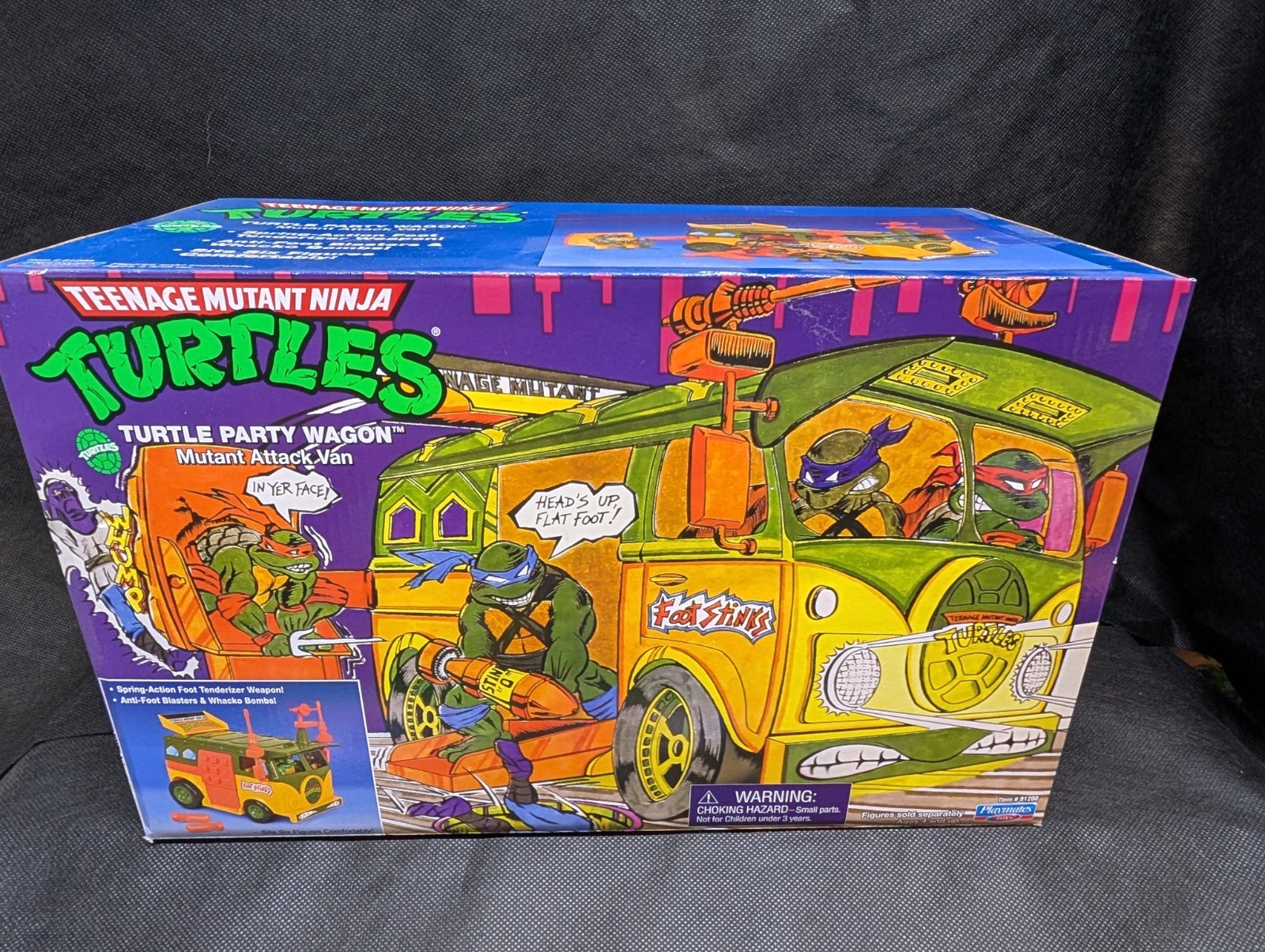 TMNT Teenage Mutant Ninja Turtles 2021 Playmates Reissue Party Wagon & 4 Figure
