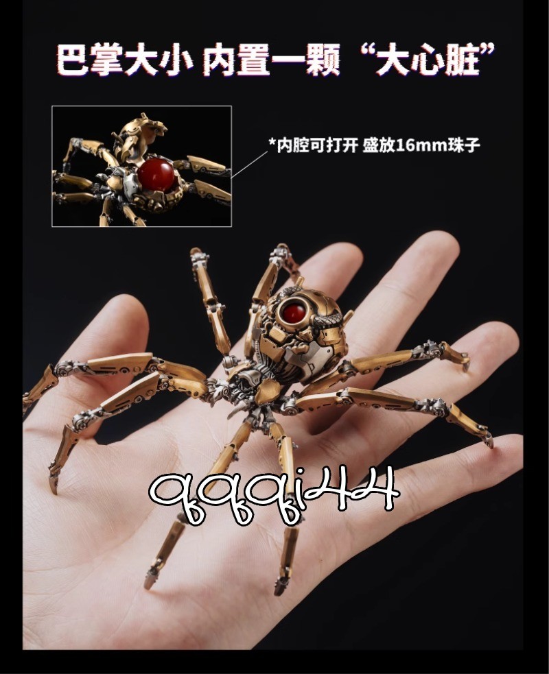 Black Widow Mechanical Spider Action Figure EDC Relaxing Toy Model Xmas Gift 1PC