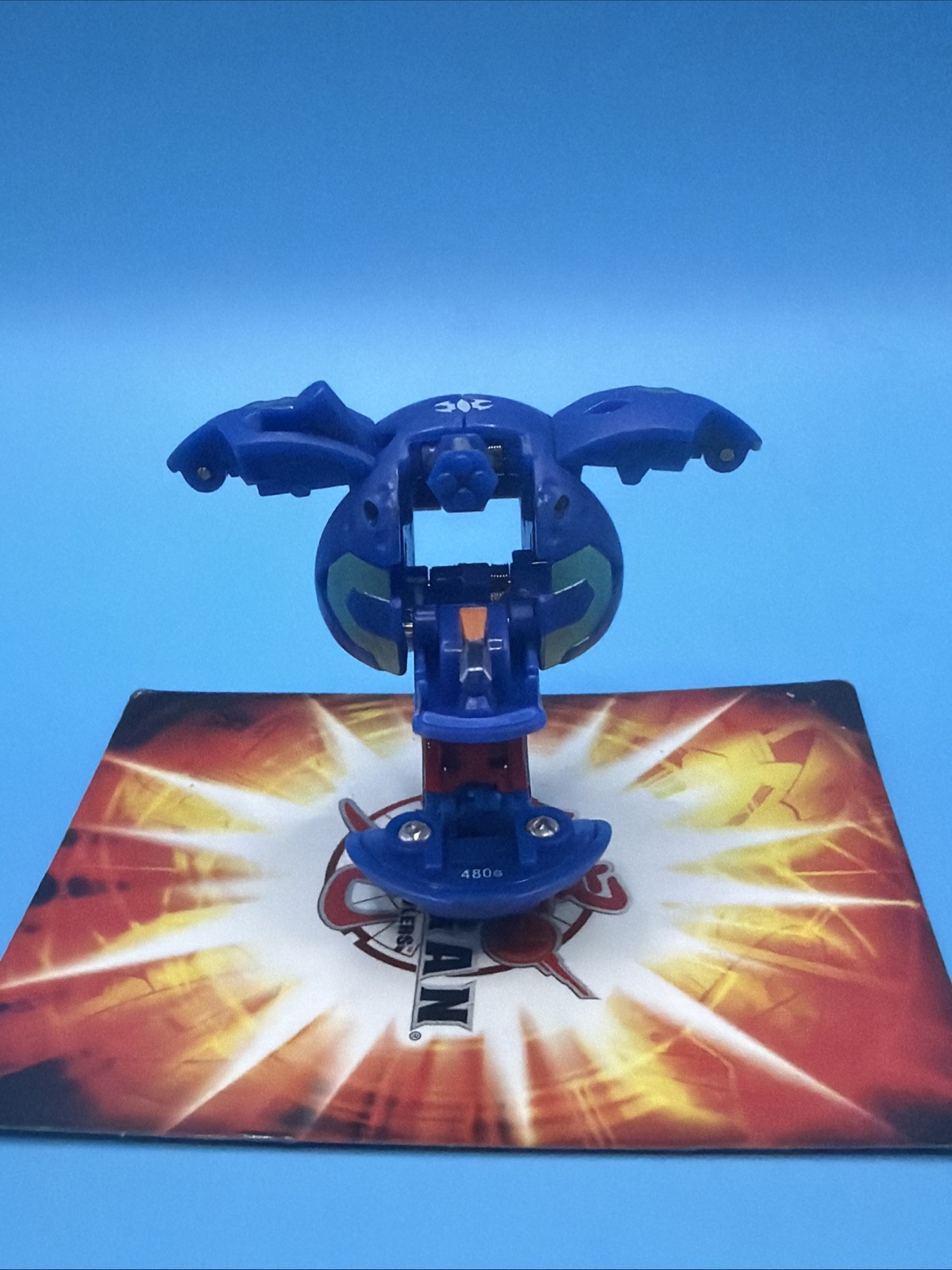 Bakugan Spindle Blue Aquos New Vestroia 480g Battle Brawlers – Loose