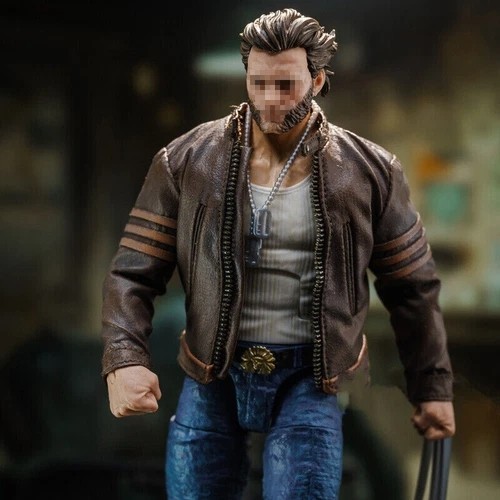 1/12 Male Brown Jacket Wolverine Logan PU Leather Coat Model Fit 6 » Figure