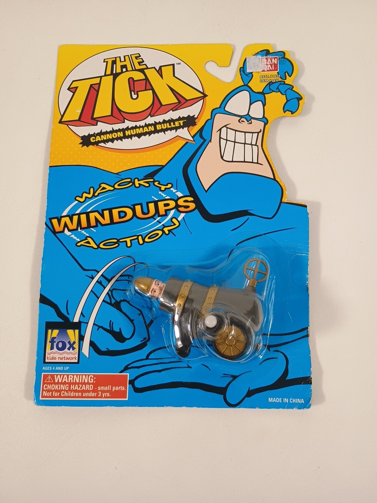 THE TICK CANNON HUMAN BULLET WACKY ACTION WINDUPS SEALED