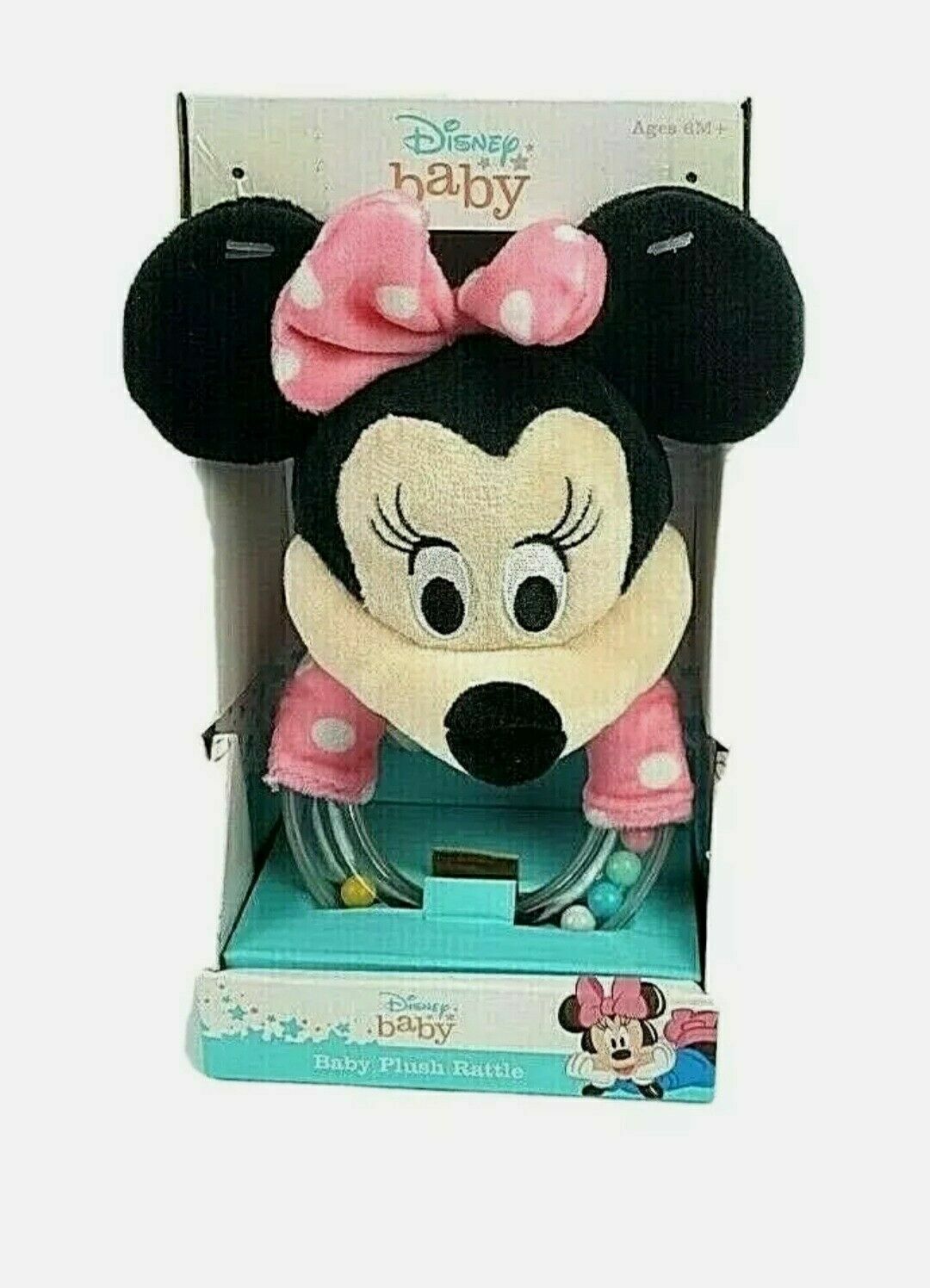 Disney Baby Minnie Mouse Baby Plush Rattle – 6+ Months