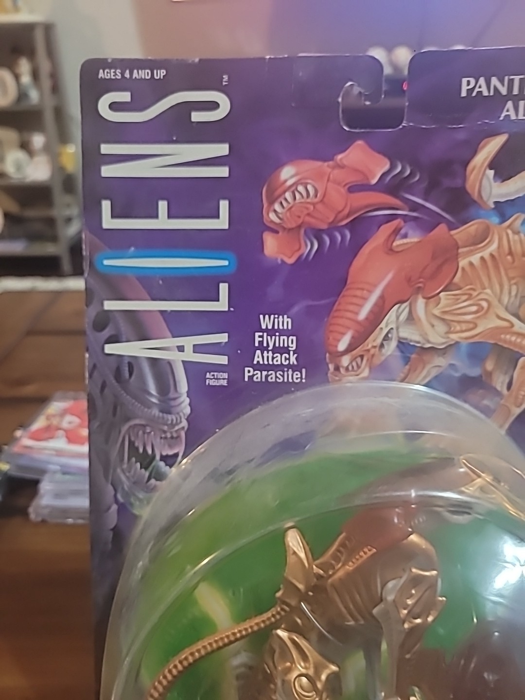 PANTHER ALIEN with Flying Attack Parasite Action Figure 1993 Kenner Movie NEW