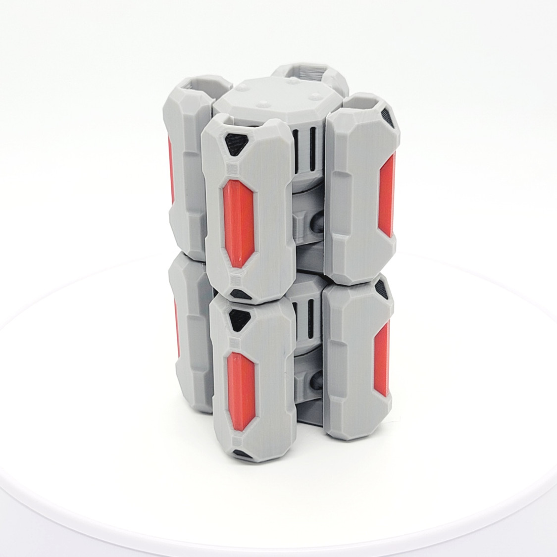Cubrick & Cube Case | Robot Mech Action Figure | 3D Printed Articulated Toy