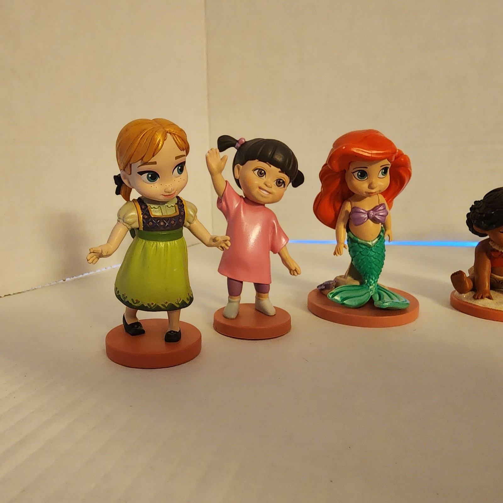 Disney Animators Figures Princesses & Others Lot of 9 Dolls PVC Ariel Moana