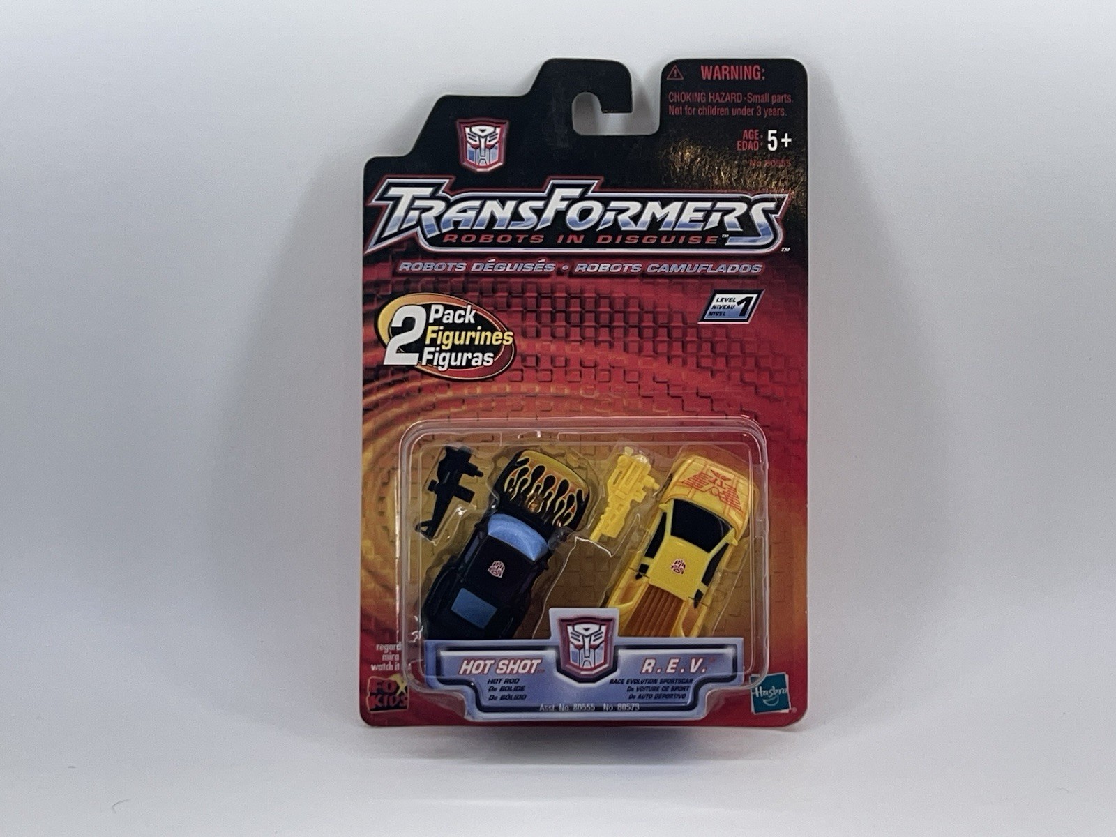 2001 Transformers RID Robots In Disguise HOT SHOT, R.E.V. MOSC 100% Complete