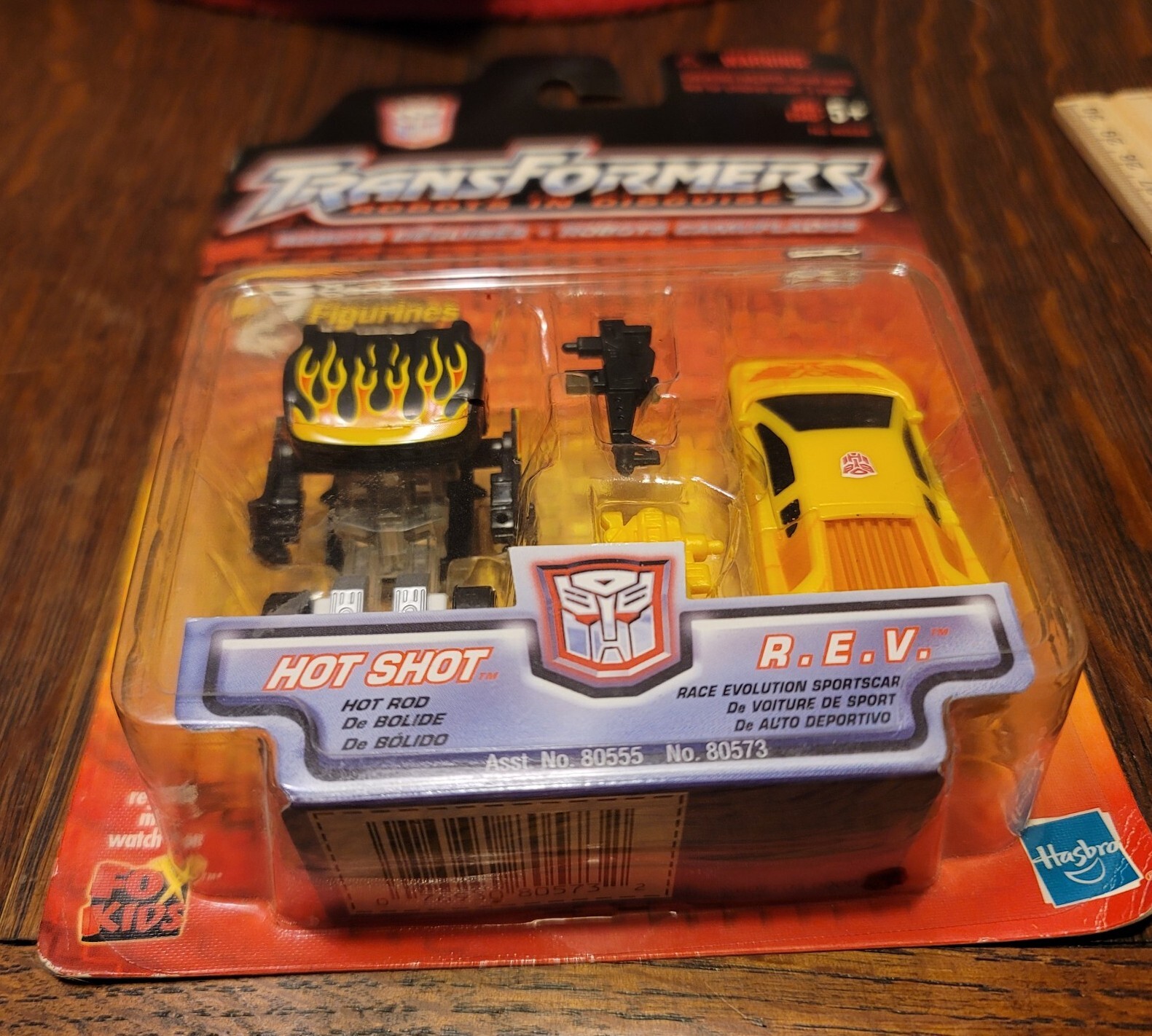 2001 Transformers RID Hot Shot and R.E.V. 2 Pack Figures Sealed