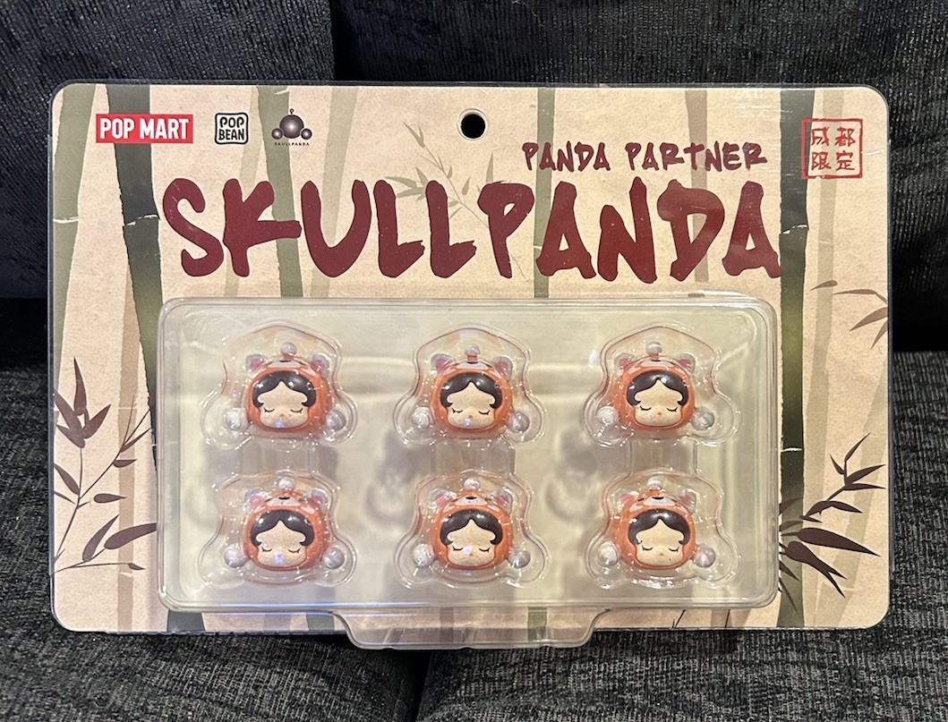 Authentic Pop Mart Pop Beans Skullpanda Panda Partner Red Set Of 6 New