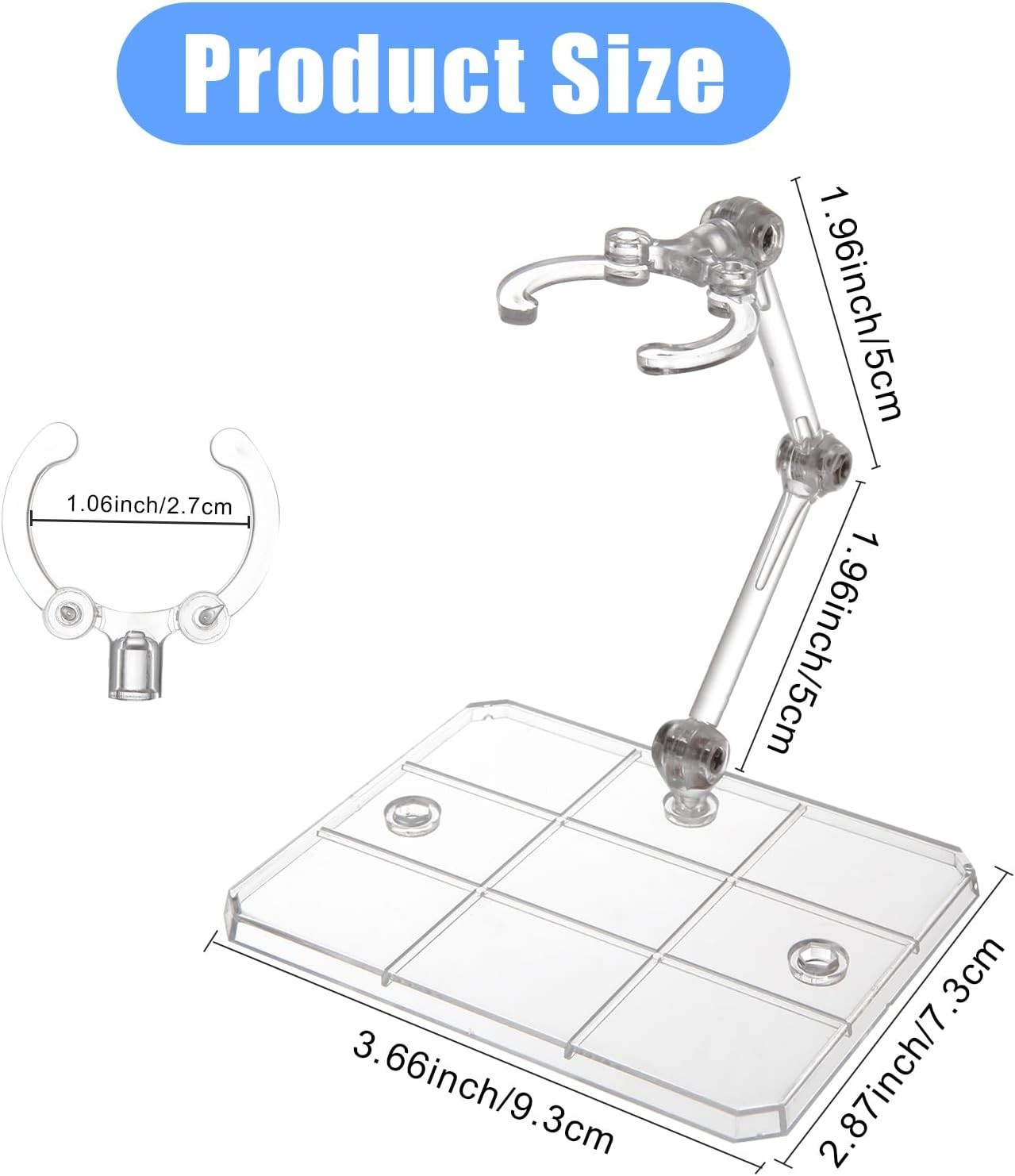 5PC HG144 Adjustable Action Figure Display Holder Base Doll Model Support Stand