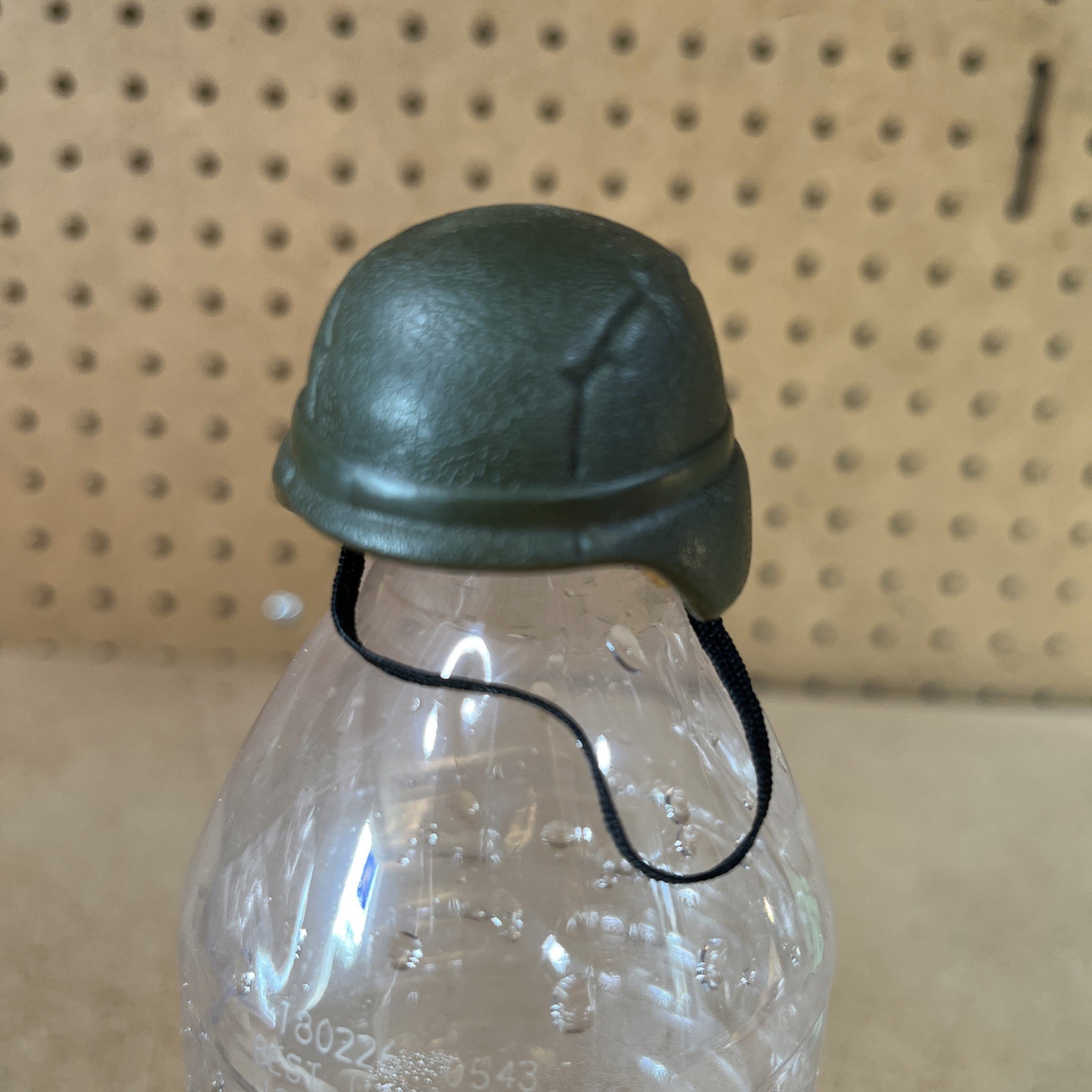 G.I. Joe Dark Green Helmet with Straps 1:6 Scale