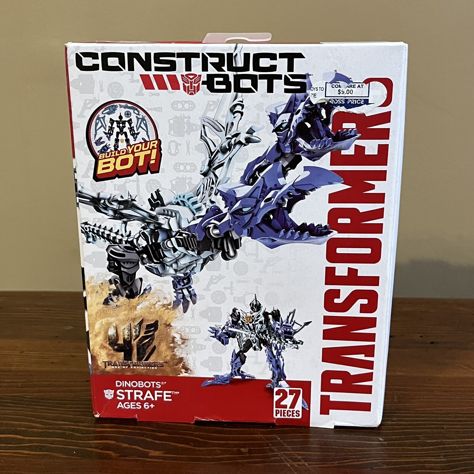 Transformers Age of Extinction Construct-Bots Dinobot STRAFE Buildable 27pcs NIB