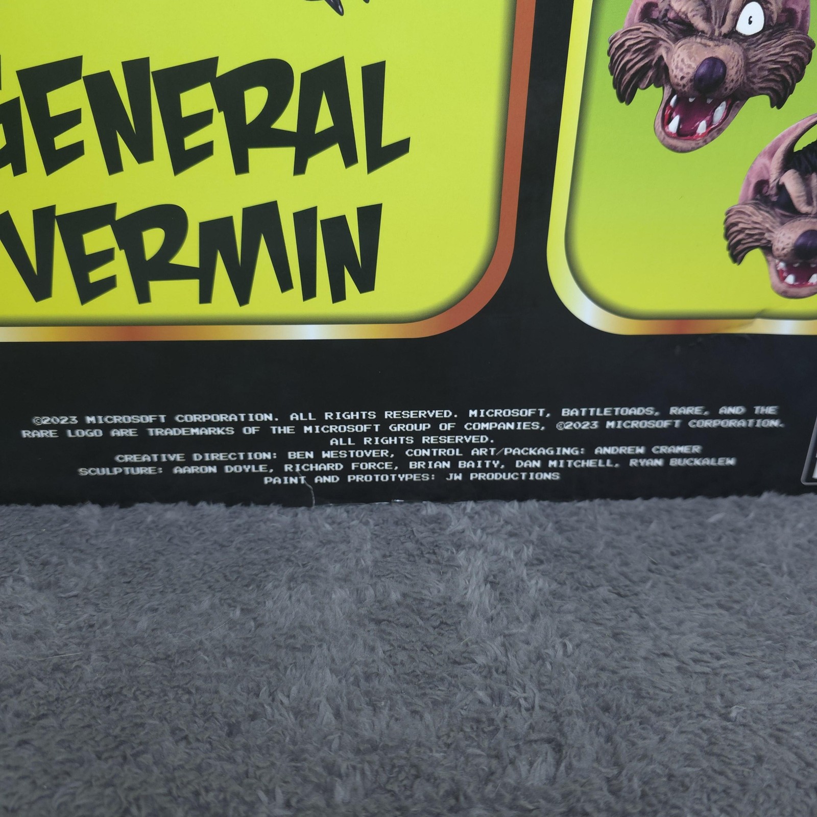 Battletoads General Vermin Premium DNA Action Figure 12in End Boss Brown Boxed