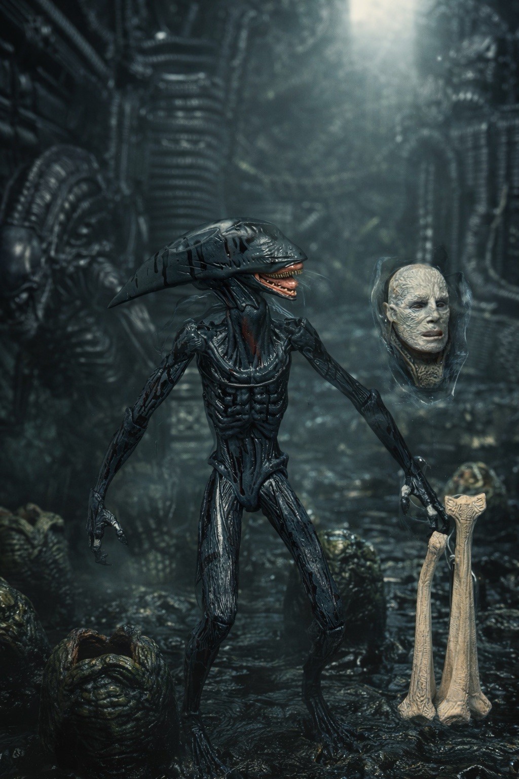 NECA Prometheus Deacon Xenomorph 7” Action Figure Sealed Mint on Card Rare Alien