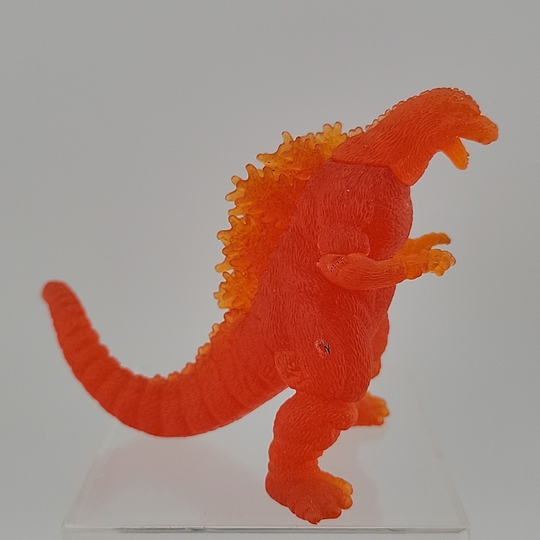 RARE Clear Red Burning Godzilla Meltdown Toho Kaiju 1995 Bandai Gojira 4&Prime; Figure