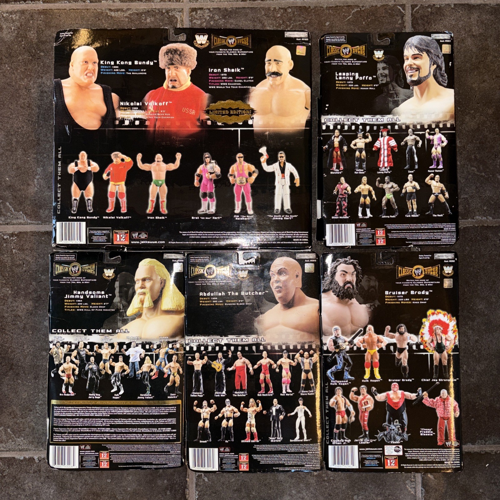WWE Classic Superstars Lot Limited Edition Boxes Signed Handsome Jimmy Valiant
