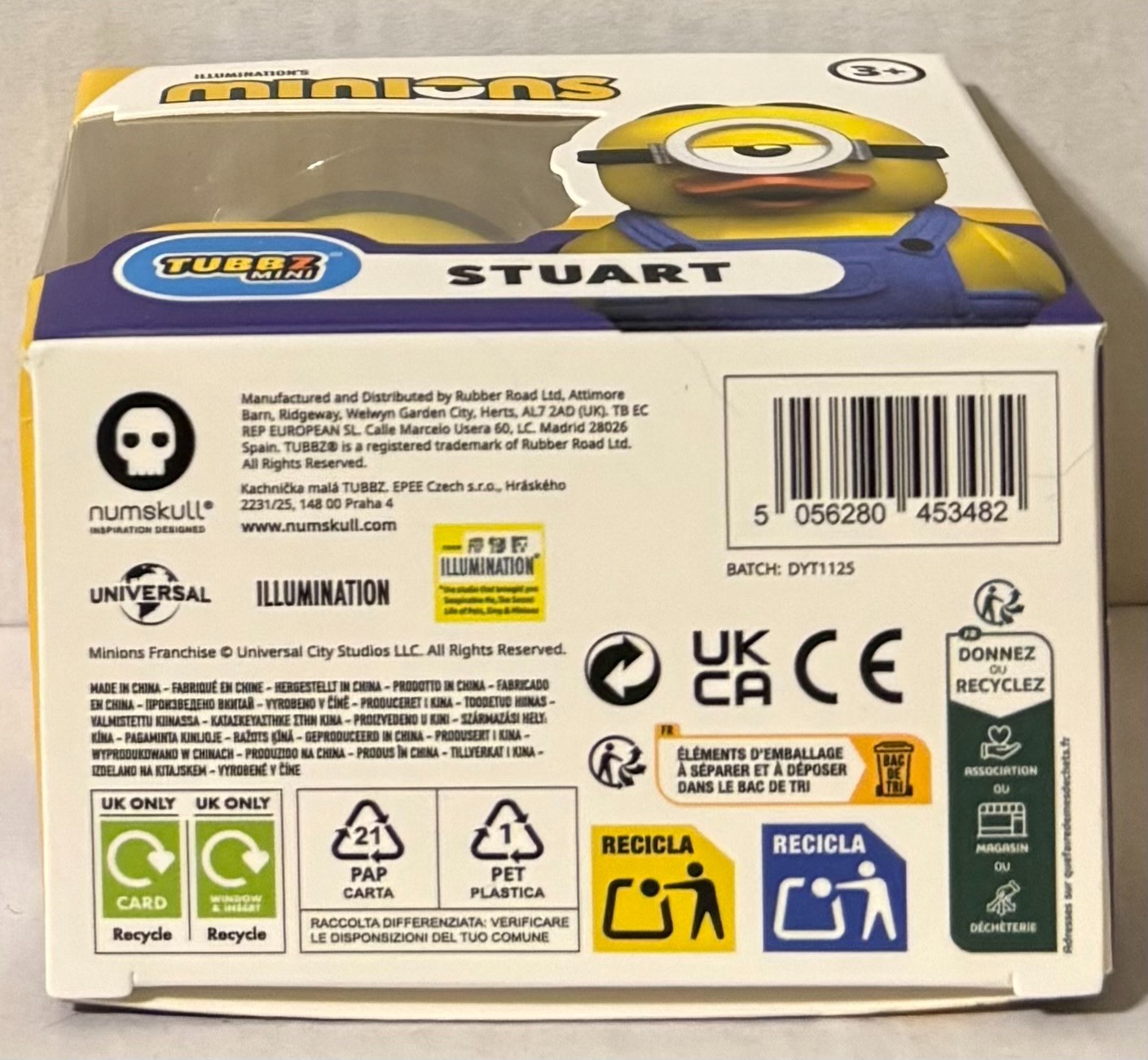 STUART – MINIONS – Mini Tubbz – Rubber DucK