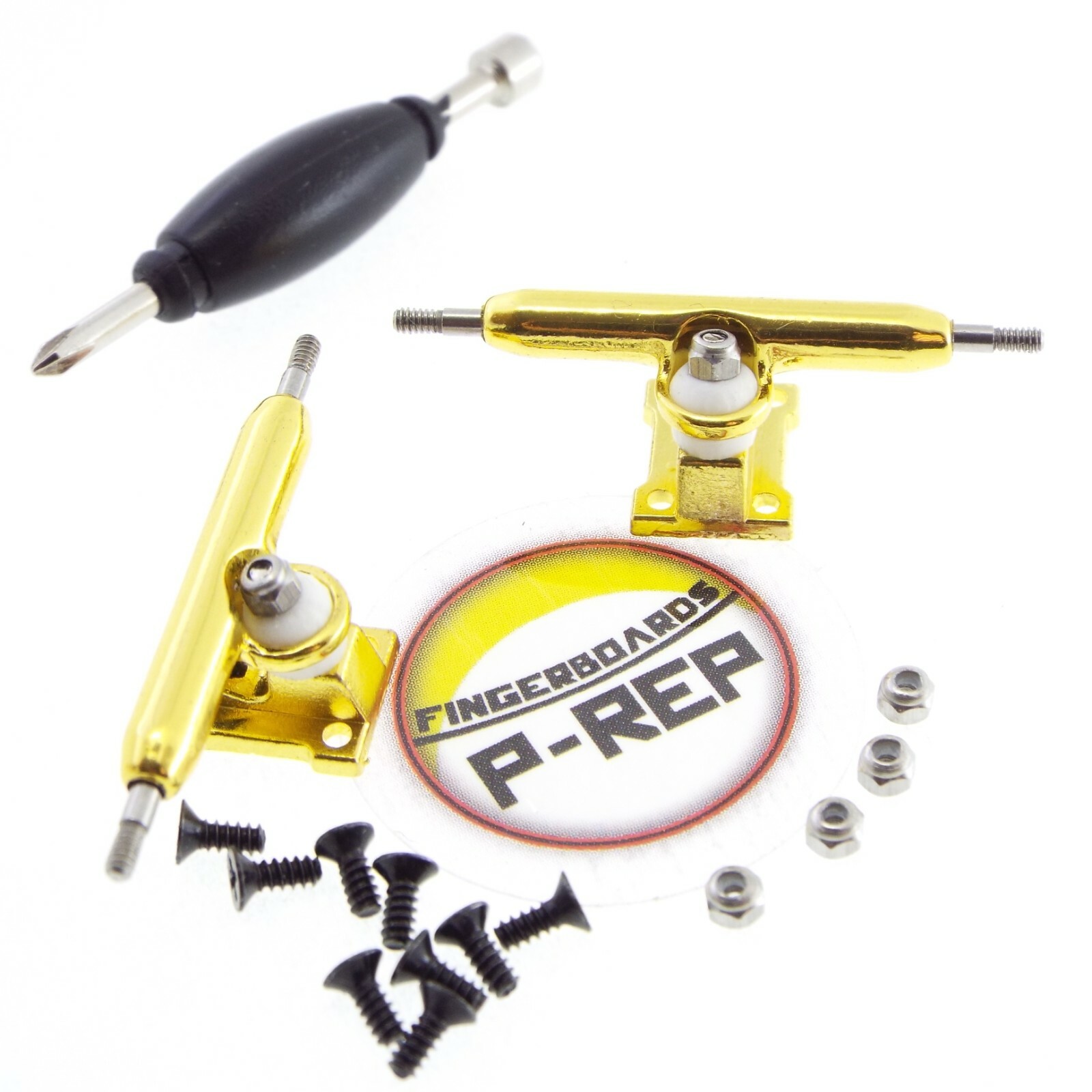 P-REP Solid Performance 32mm Fingerboard Trucks – Gold