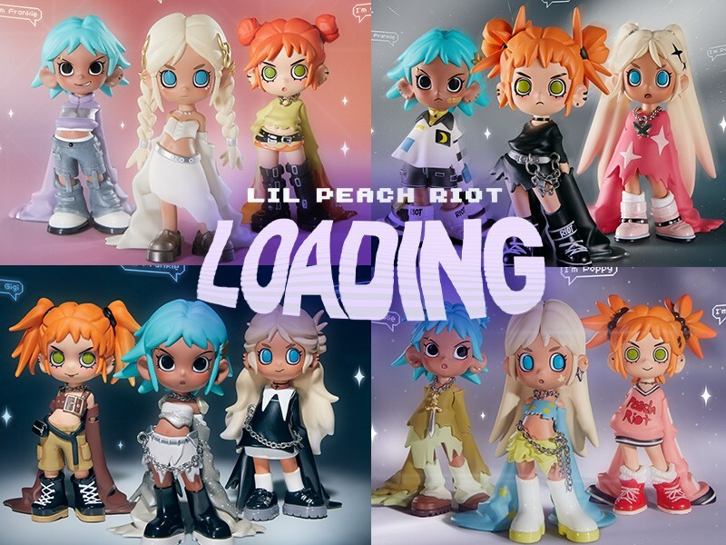 POP MART Lil Peach Riot Loading! Series Figures japan NEW