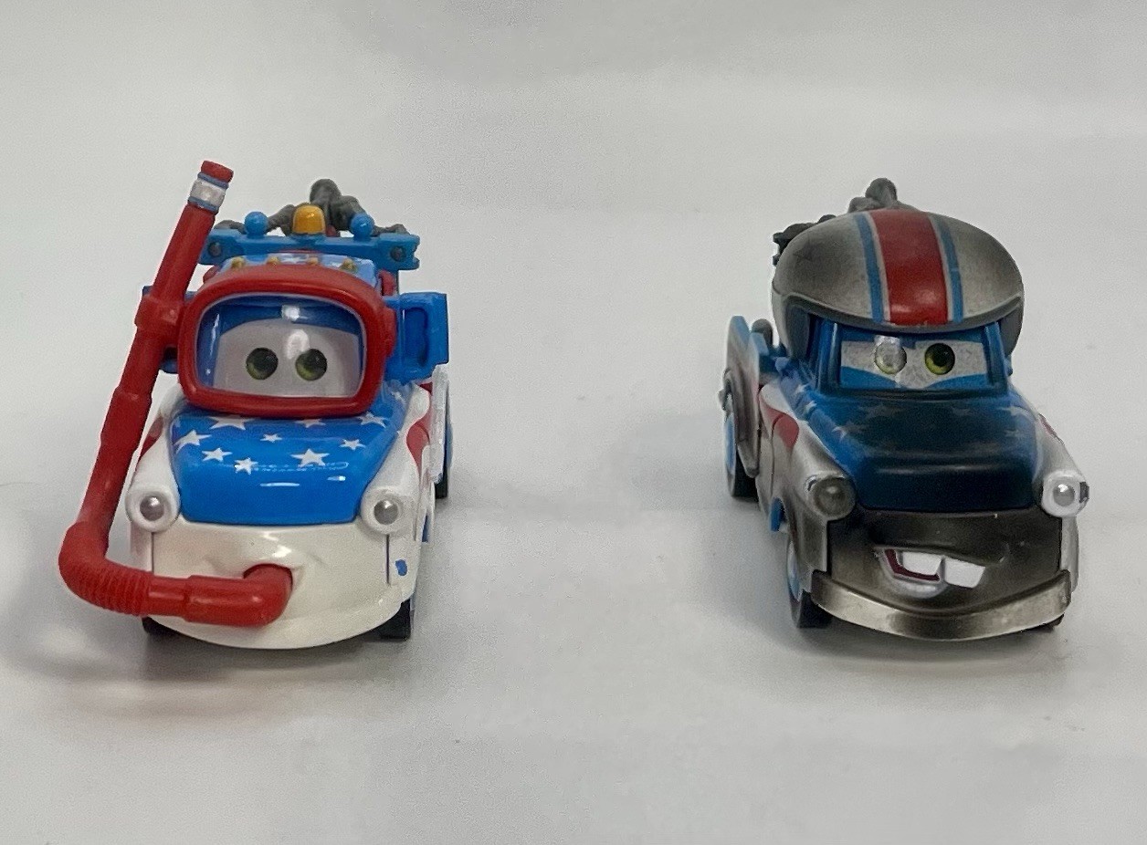 Disney Pixar Cars American Cannonball Mater & High Dive Mater Diecast