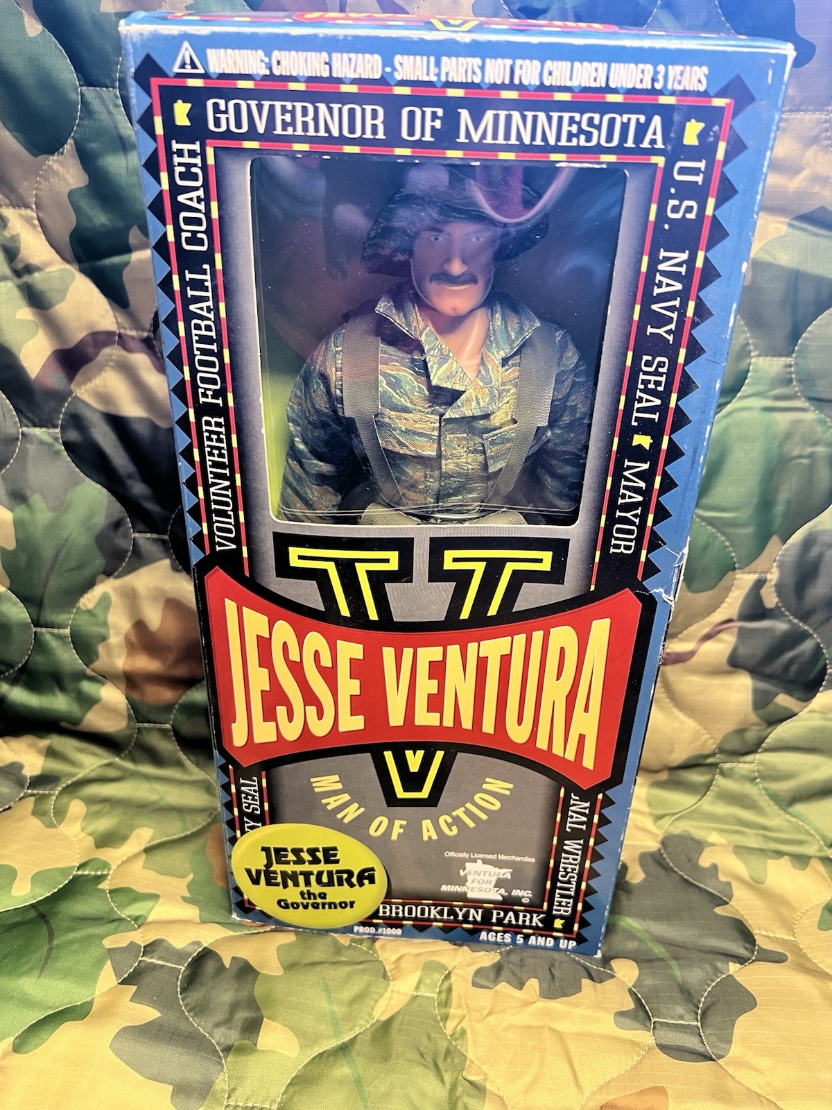 Jesse Ventura Man of Action Action Figure in Box 2000 Ages 5 and Up