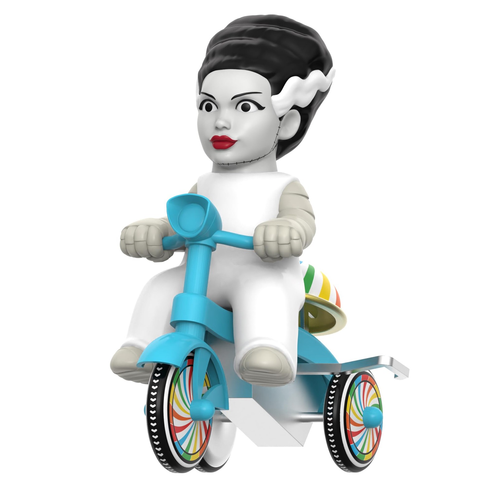 Super7 Super Cycles Universal Monsters Bride of Frankenstein with Blue Trike …