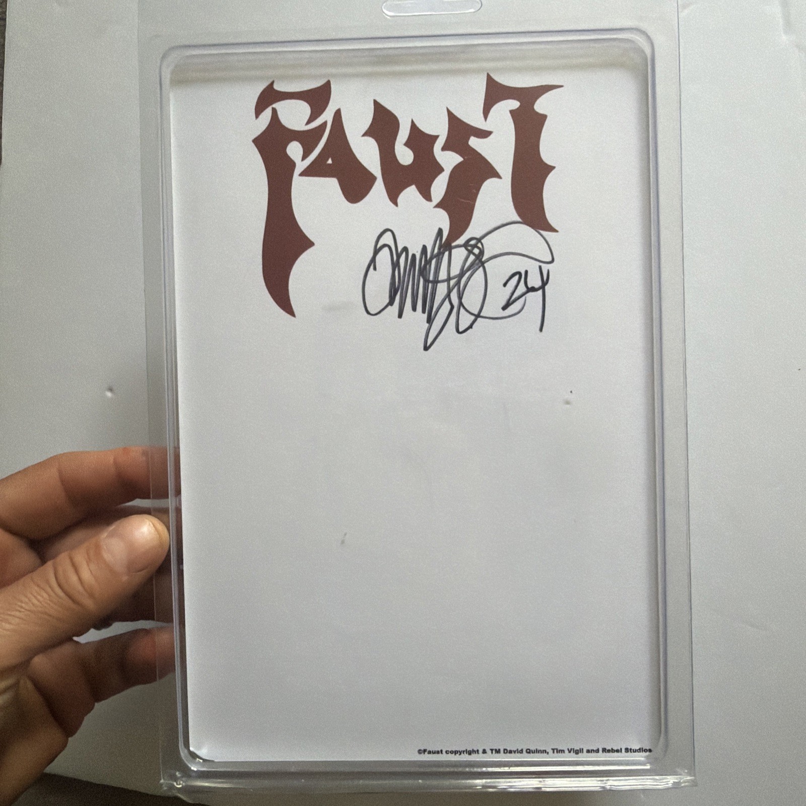 Faust Figure• Signed Tim Vigil • David Quinn • Pasadena Comic Con •vCollectible
